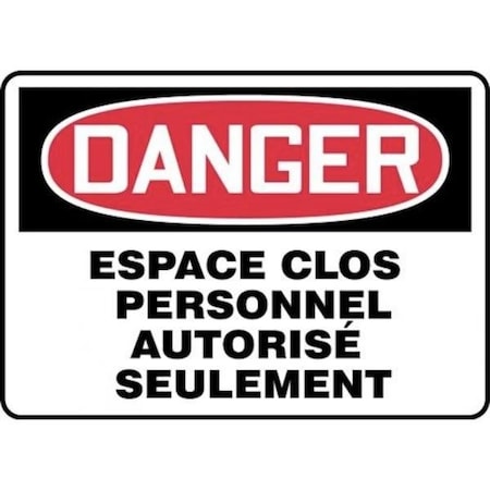 Accuform OSHA DANGER SAFETY SIGN CONFINED FRMCSP141XP FRMCSP141XP